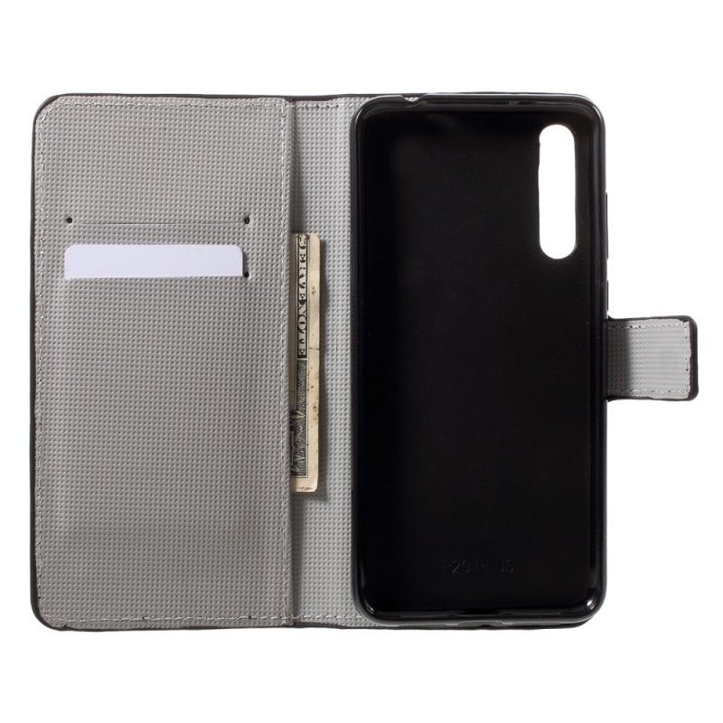 Flip Cover Læder Huawei P20 Pro Ugler Beskyttelse