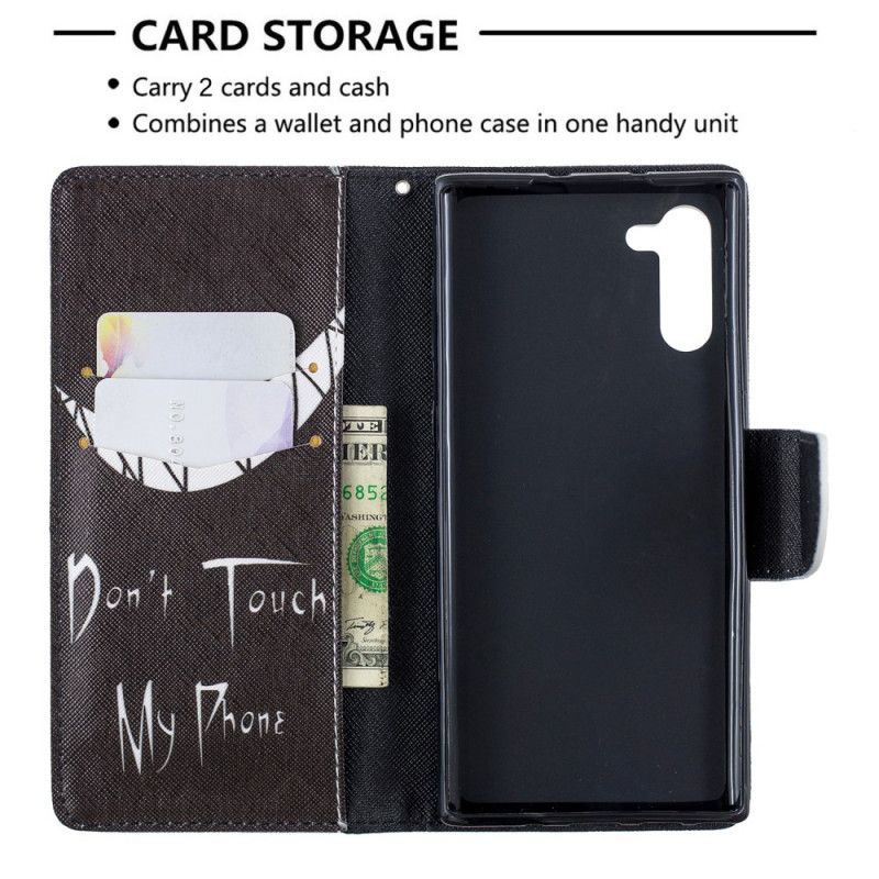 Flip Cover Læder Samsung Galaxy Note 10 Djævelens Telefon