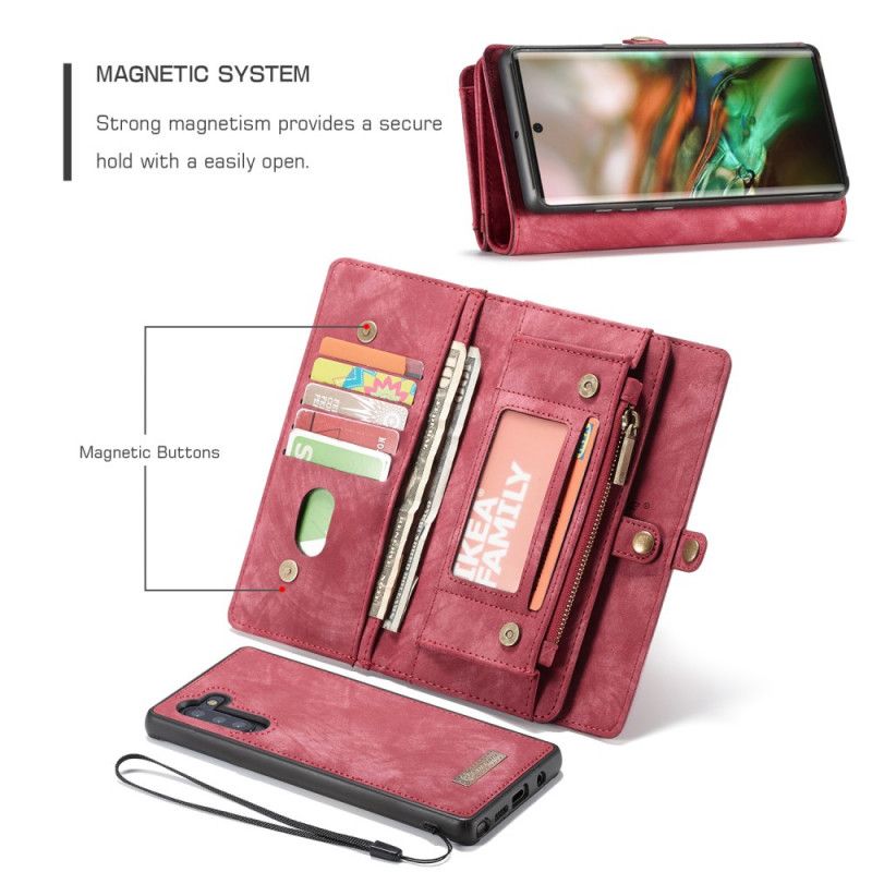 Læder Cover Samsung Galaxy Note 10 Sort Tegnebogskuffert Og Kuffert Original
