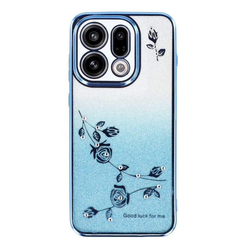 Cover Oppo Find X9 5g Kadem Blomster Og Pailletter