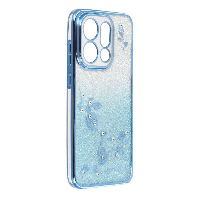 Cover Oppo Find X9 5g Kadem Blomster- Og Rhinstensremme