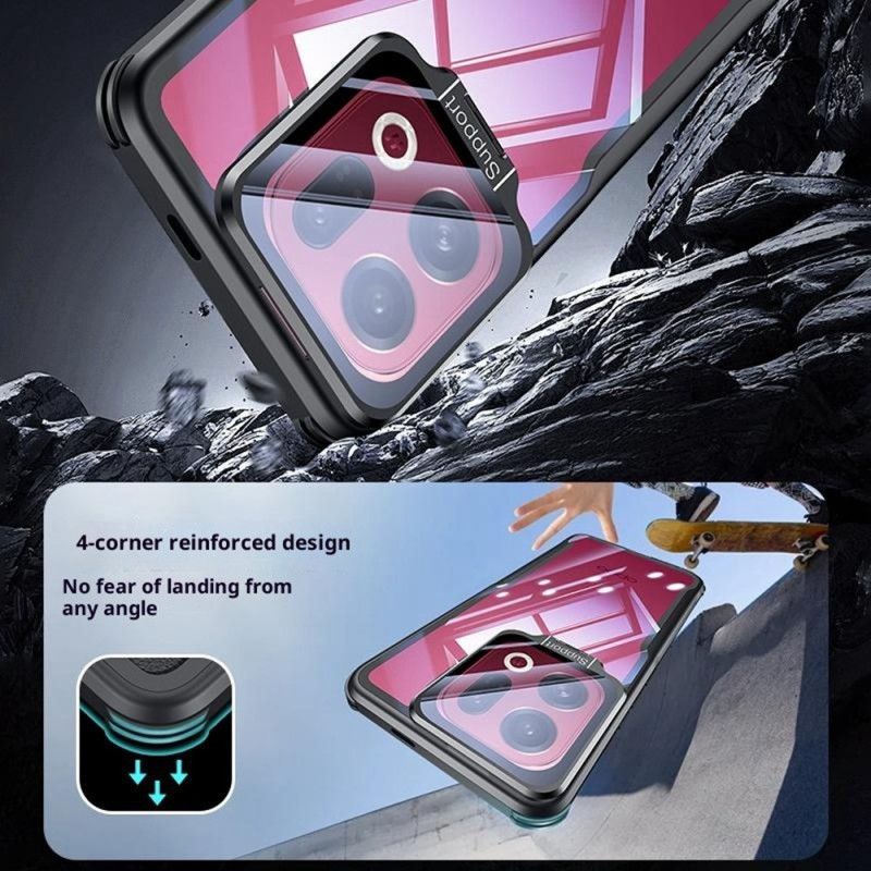 Cover Oppo Find X9 5g Klar Med Indbygget Stativ Og Kamerabeskyttelse