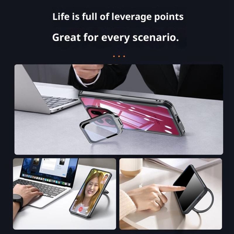 Cover Oppo Find X9 5g Klar Med Indbygget Stativ Og Kamerabeskyttelse