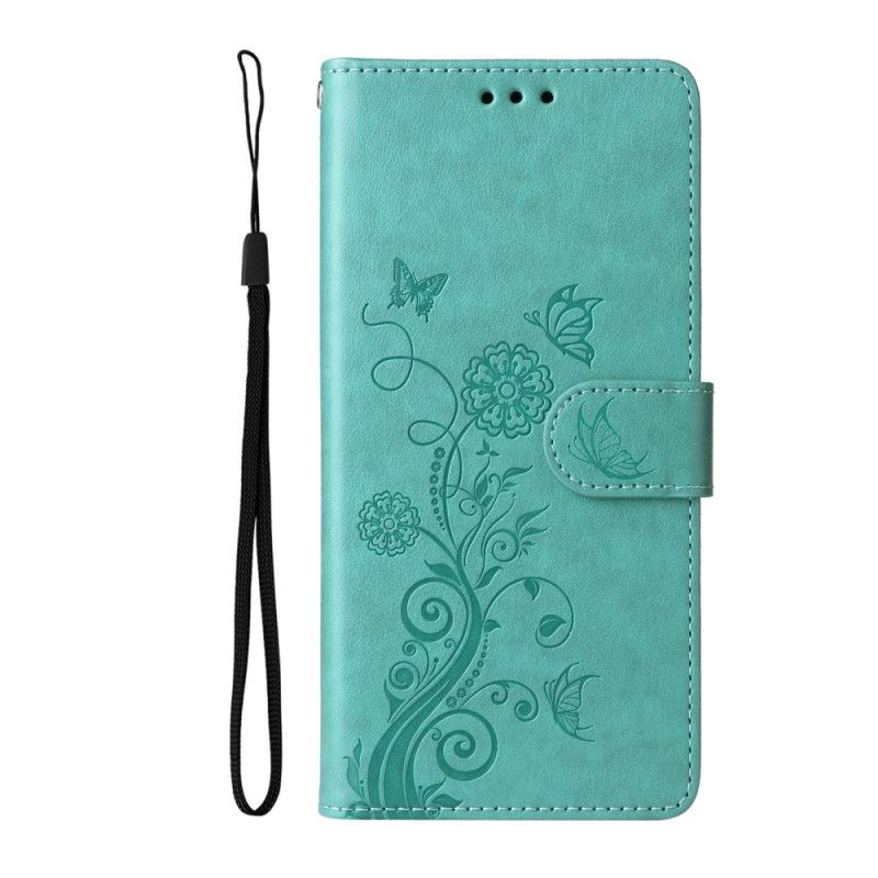 Flip Cover Oppo Find X9 5g Blomstersommerfuglemønster