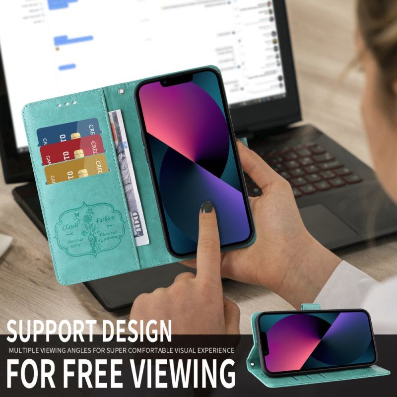 Flip Cover Oppo Find X9 5g Blomstersommerfuglemønster