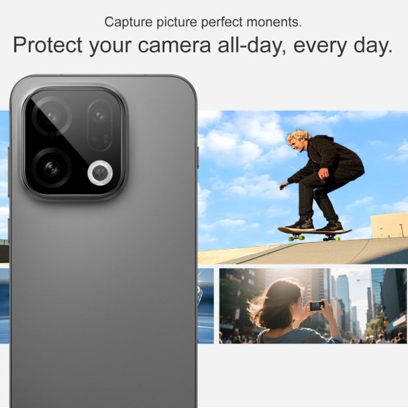 Hærdet Glas Linsebeskytter Til Oppo Find X9 5g (sort Version)