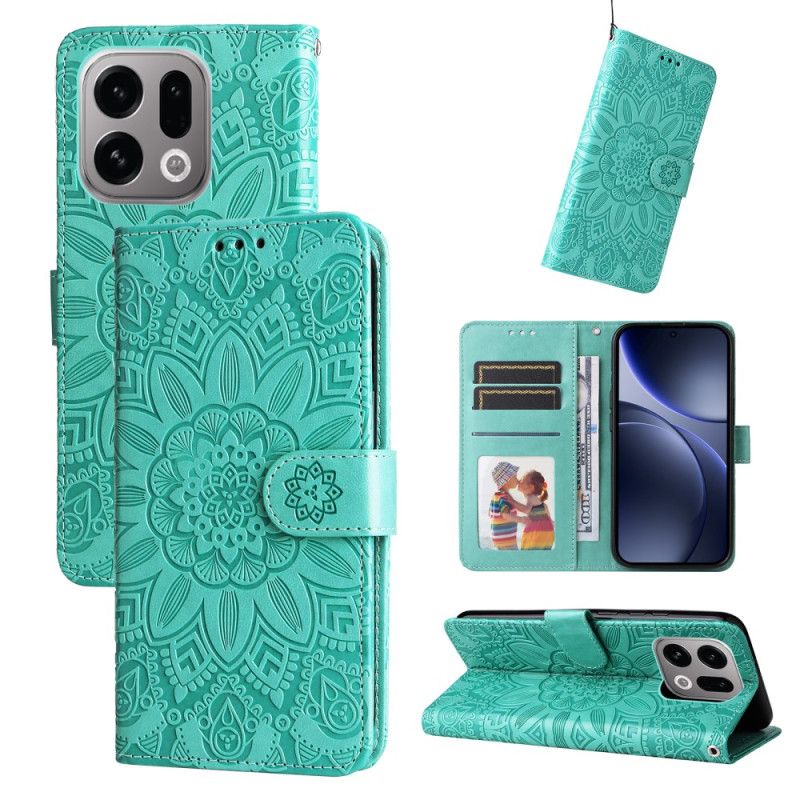 Læder Cover Oppo Find X9 5g Telefon Etui Mandala
