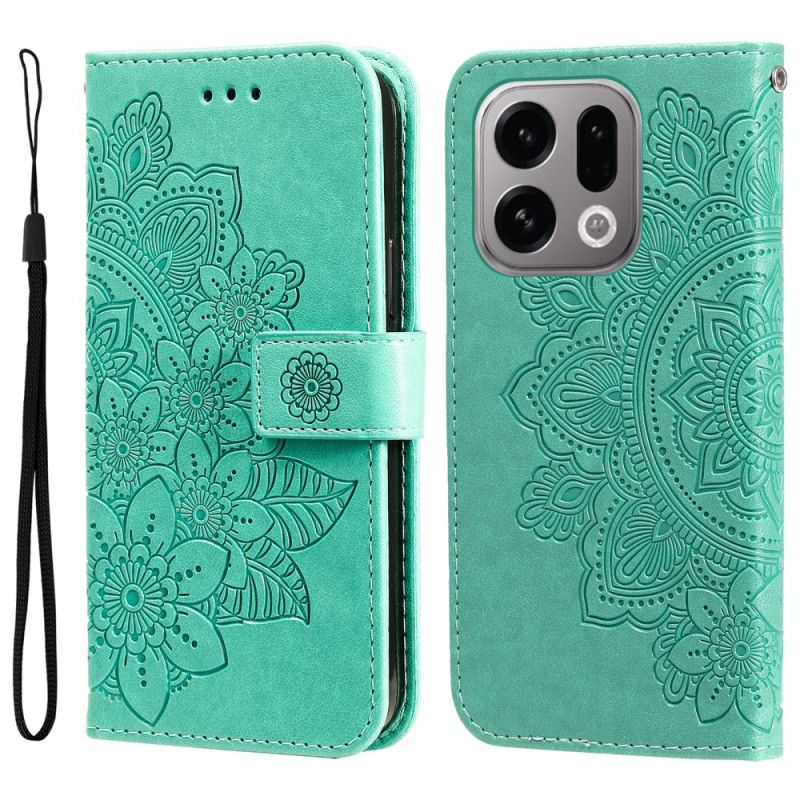 Læder Cover Oppo Find X9 5g Telefon Etui Mandala-print