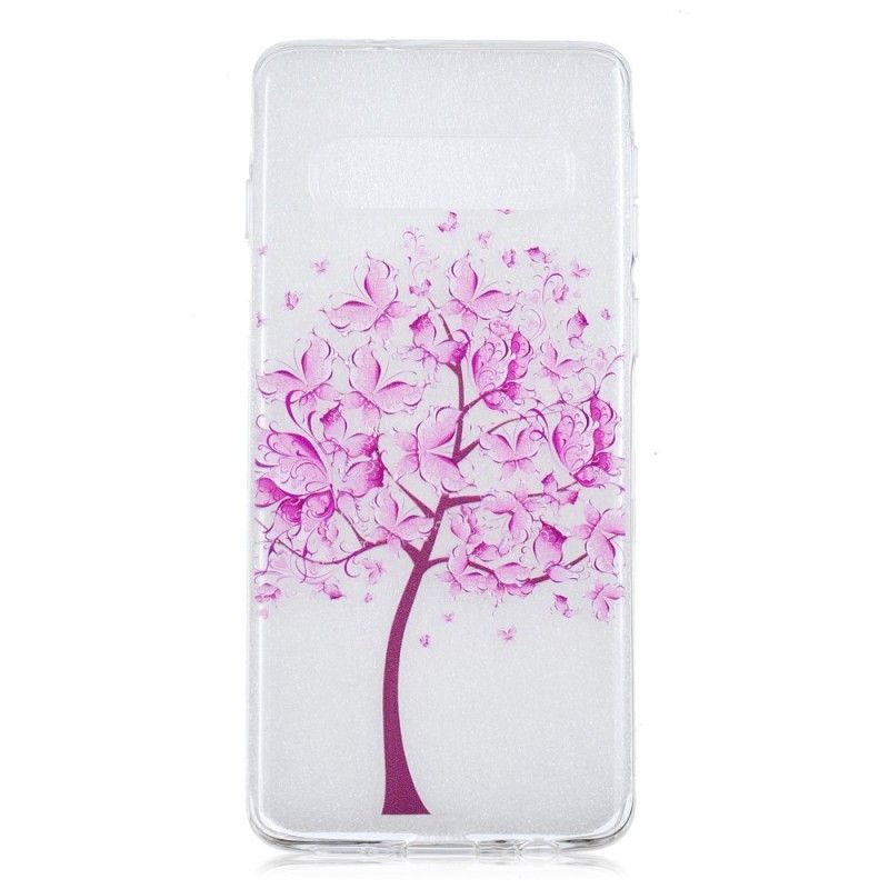 Cover Samsung Galaxy S10 Gennemsigtigt Sommerfugletræ
