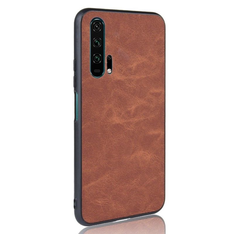 Cover Honor 20 Pro Brun Vintage Look Læder Effekt