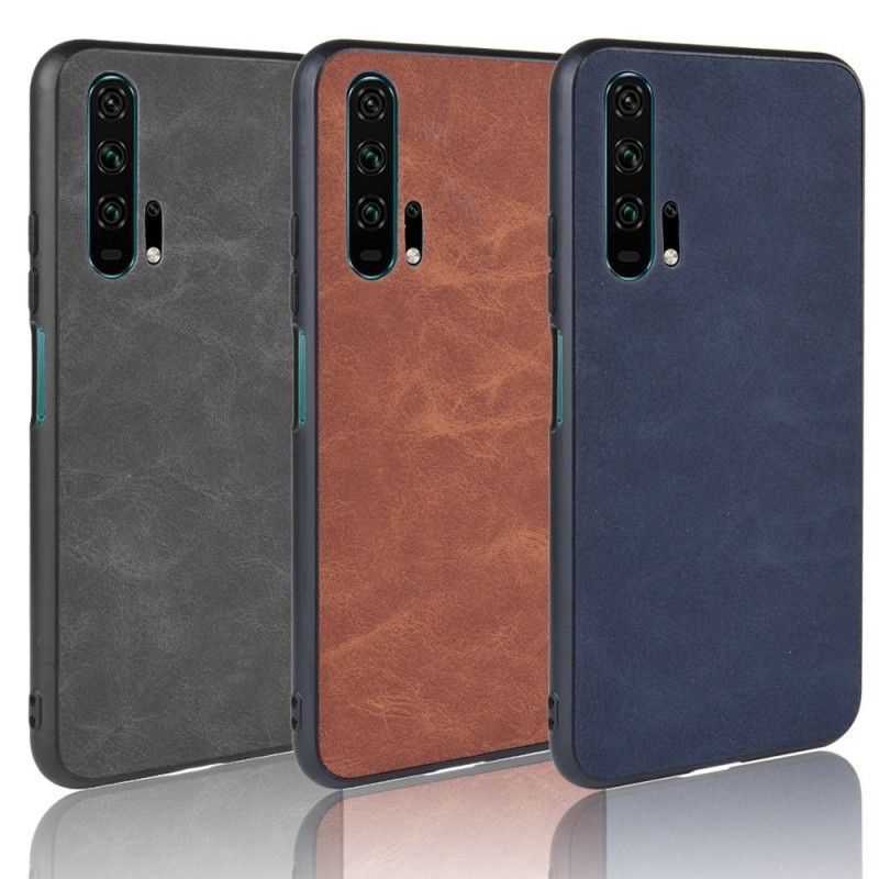 Cover Honor 20 Pro Brun Vintage Look Læder Effekt