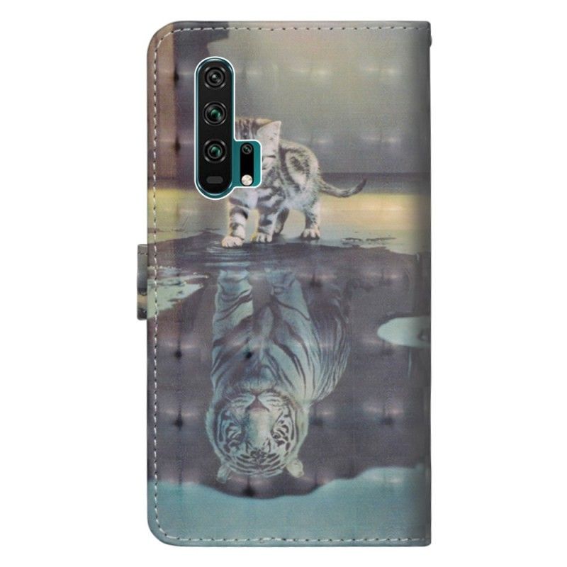 Flip Cover Læder Honor 20 Pro Tigerens Ernest Original