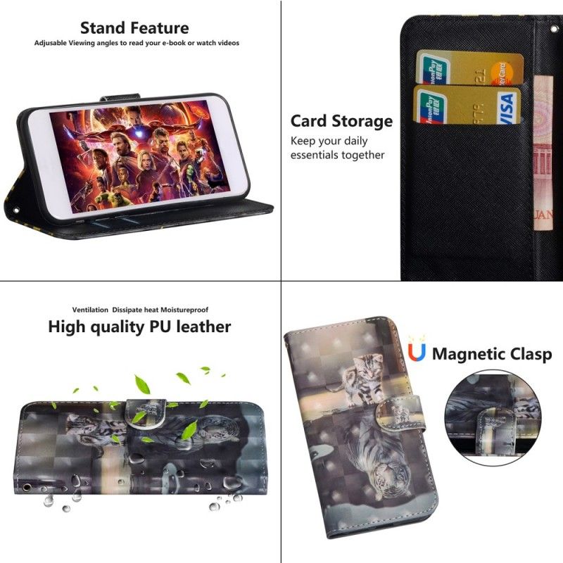 Flip Cover Læder Honor 20 Pro Tigerens Ernest Original