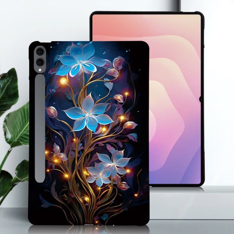 Cover Samsung Galaxy Tab S11 Ultra Telefon Etui Blå Blomster
