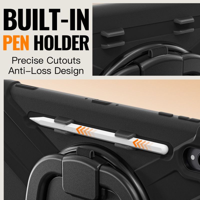 Cover Samsung Galaxy Tab S11 Ultra Tredobbelt Beskyttelse Med Roterende Håndtag
