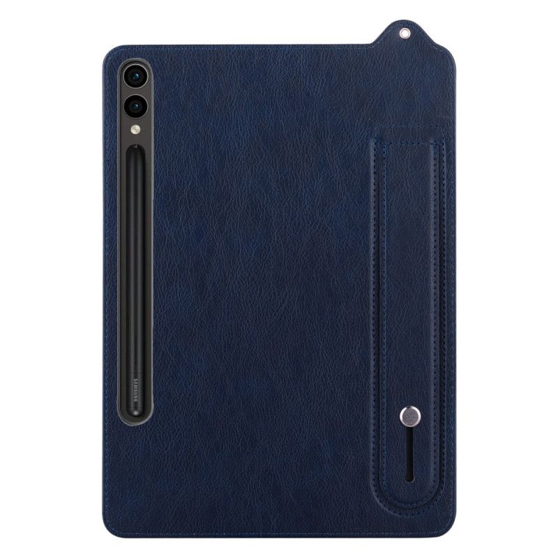 Cover Til Samsung Galaxy Tab S11 Ultra Læderlook Med Manuel Rem