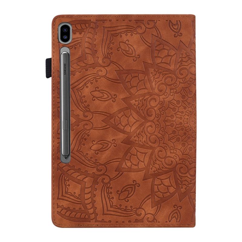Etui Samsung Galaxy Tab S11 Ultra Mandala Med Ruskindseffekt