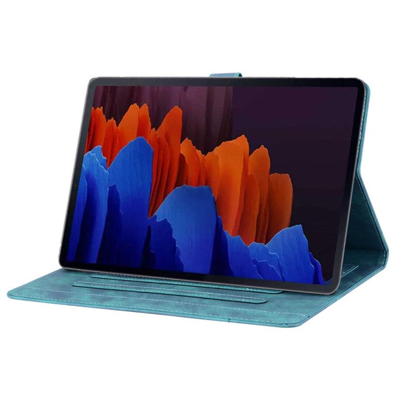 Læder Cover Samsung Galaxy Tab S11 Ultra Telefon Etui Kattemotiv Med Ruskindseffekt