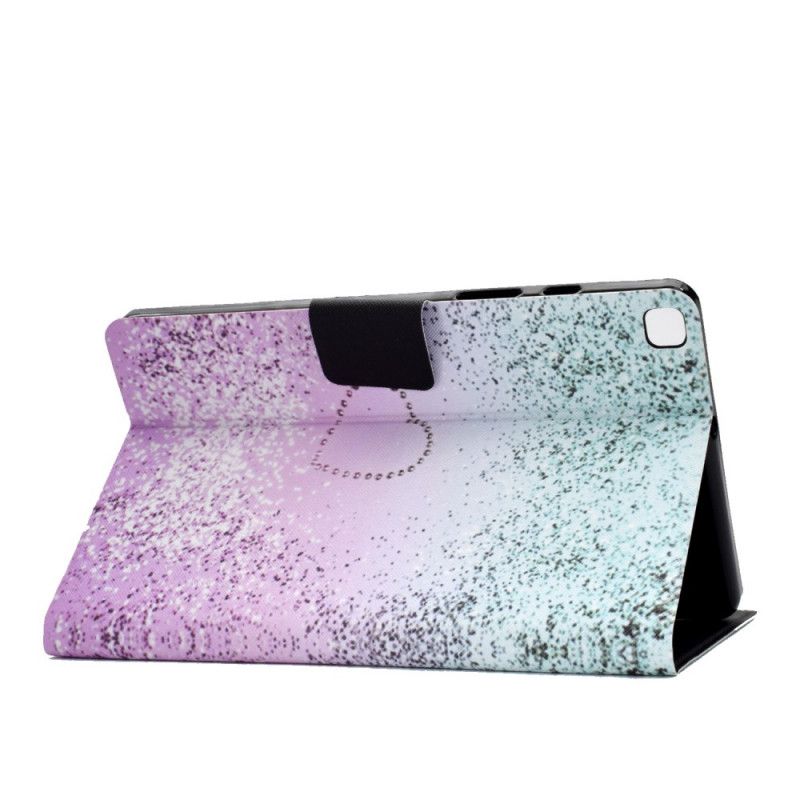 Flip Cover Læder for Samsung Galaxy Tab A7 Lyserød Skinnende Pailletter