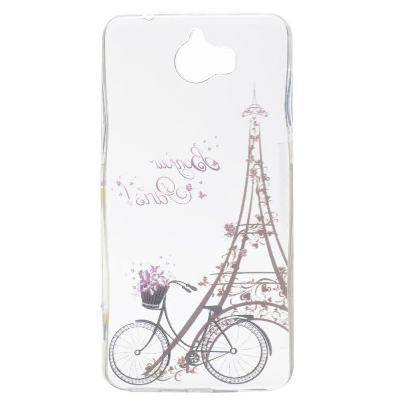 Cover Huawei Y6 2017 Gennemsigtig Hej Paris