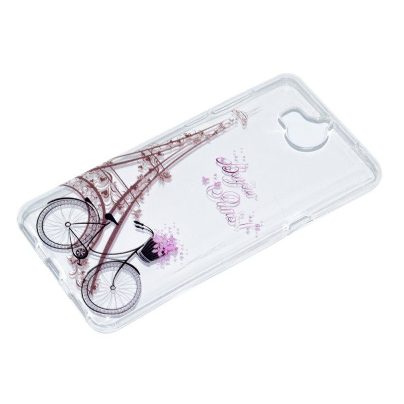 Cover Huawei Y6 2017 Gennemsigtig Hej Paris