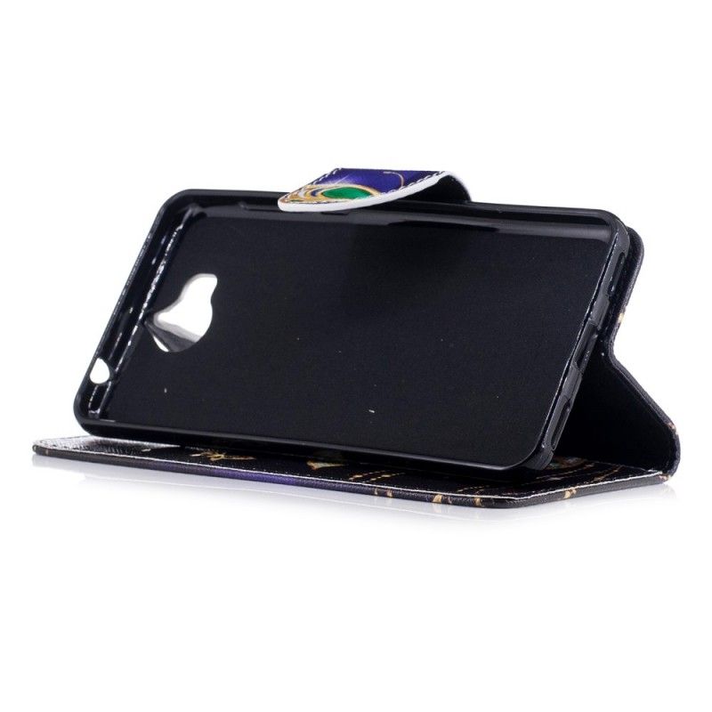 Flip Cover Huawei Y6 2017 Mobilcover Magisk Sommerfugl
