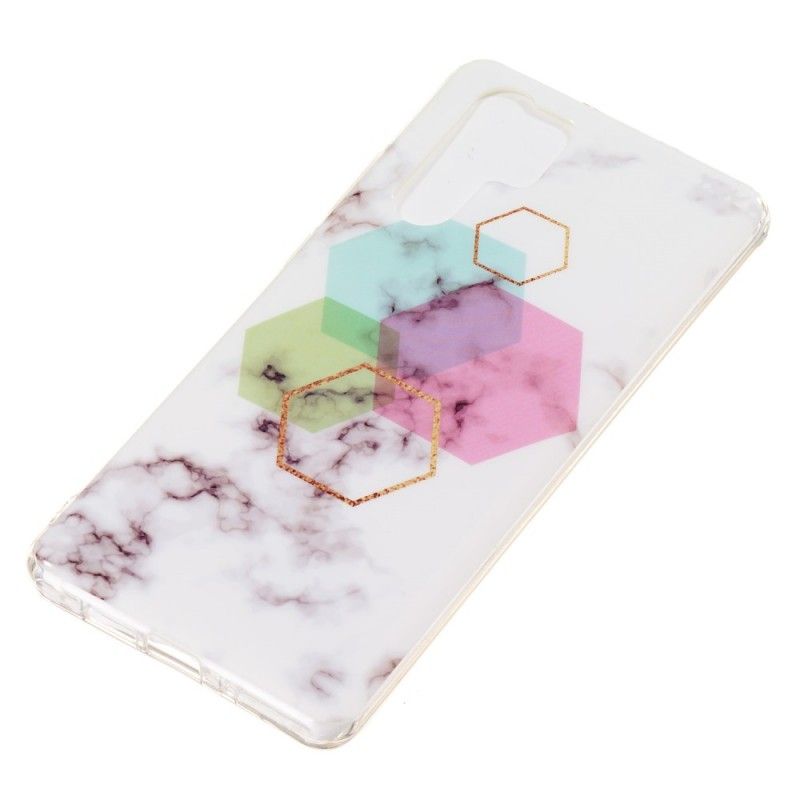 Cover for Huawei P30 Pro Exagon Marmor