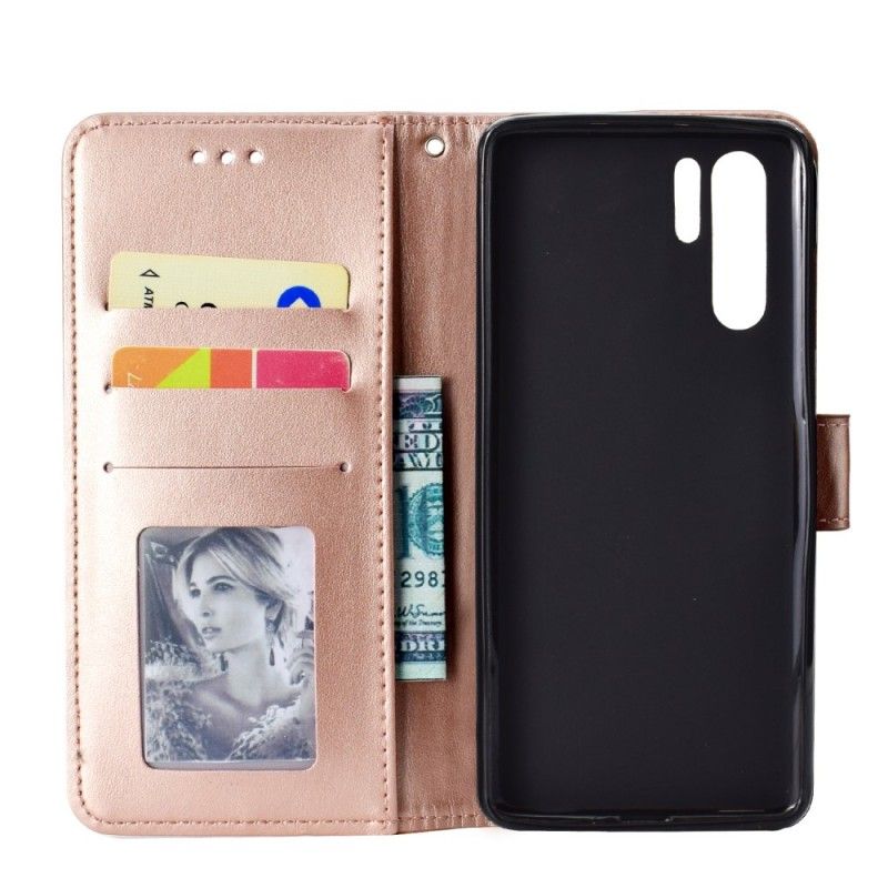 Flip Cover Huawei P30 Pro Grå Solmandala