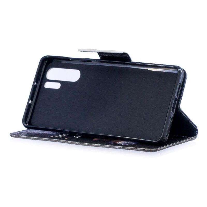 Flip Cover Læder Huawei P30 Pro Farlig Bjørn