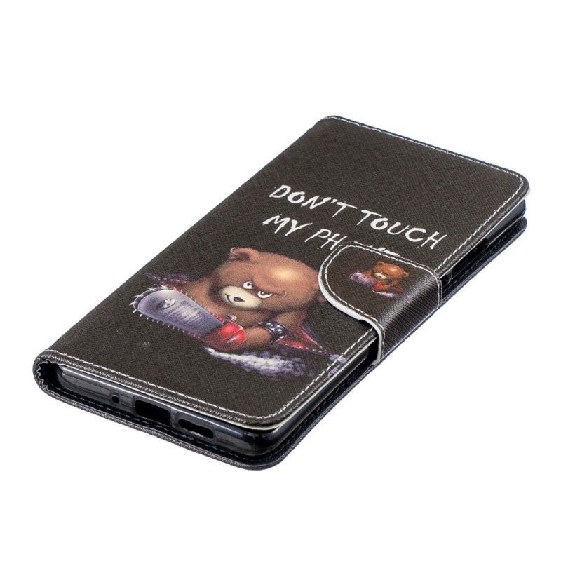 Flip Cover Læder Huawei P30 Pro Farlig Bjørn