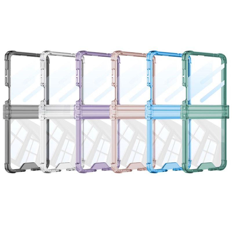 Cover Samsung Galaxy Z Flip 7 Farvet Gennemsigtig Med Airbagbeskyttelse