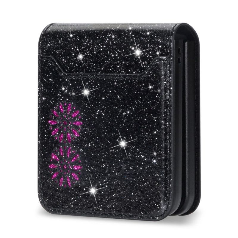 Cover Samsung Galaxy Z Flip 7 Glitterkortholder
