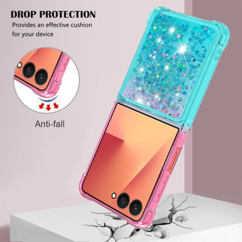 Cover Samsung Galaxy Z Flip 7 Graduerede Pailletter