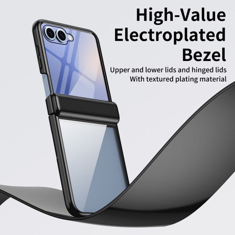 Cover Samsung Galaxy Z Flip 7 Hængselbeskyttelse Med Metaleffekt