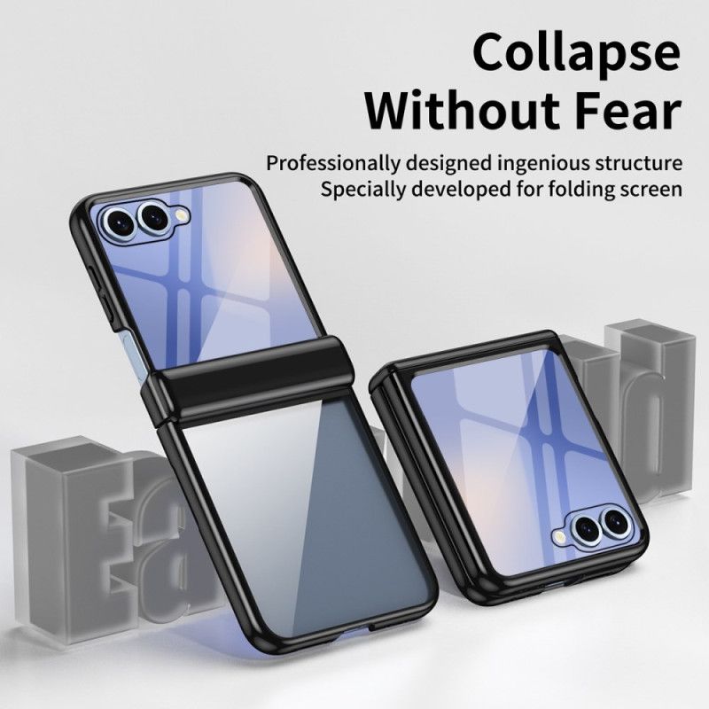 Cover Samsung Galaxy Z Flip 7 Hængselbeskyttelse Med Metaleffekt