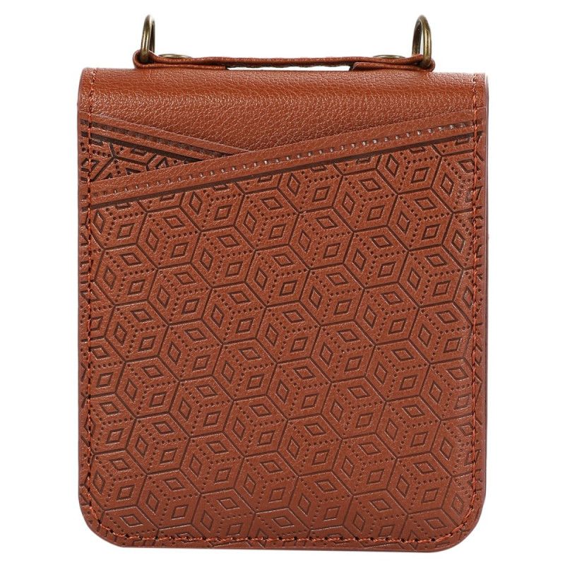 Cover Samsung Galaxy Z Flip 7 Kortholder I Rhombisk Design