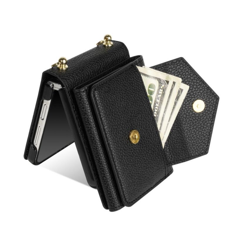 Cover Samsung Galaxy Z Flip 7 Kortholder Og Håndledsrem