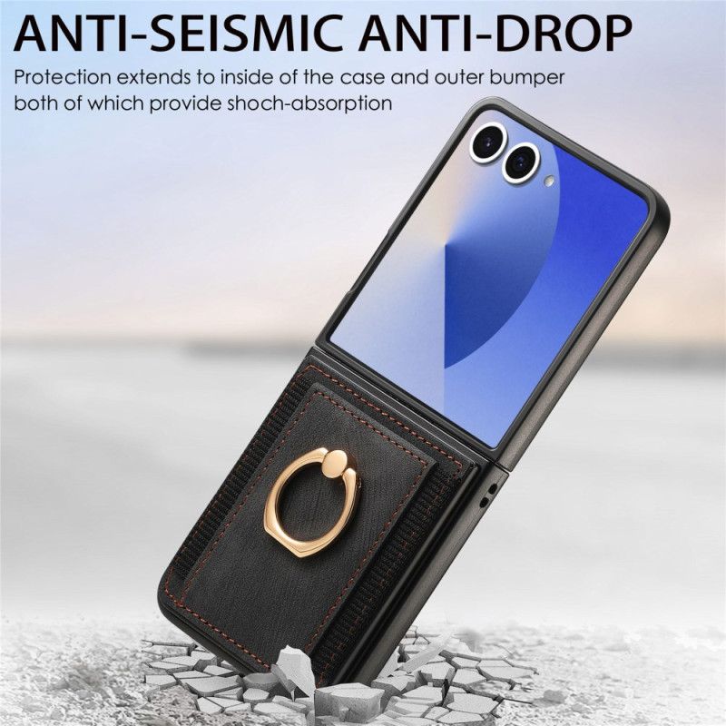 Cover Samsung Galaxy Z Flip 7 Kortholder Og Stativ