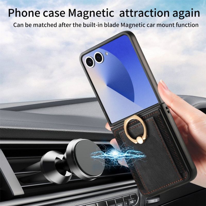 Cover Samsung Galaxy Z Flip 7 Kortholder Og Stativ