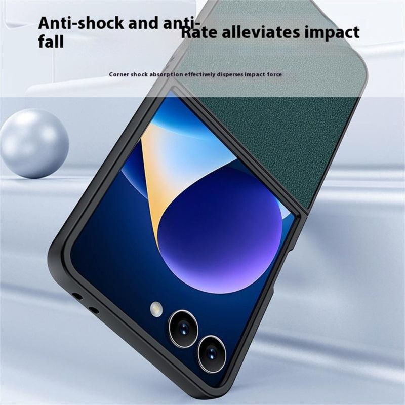 Cover Samsung Galaxy Z Flip 7 Lædereffekt