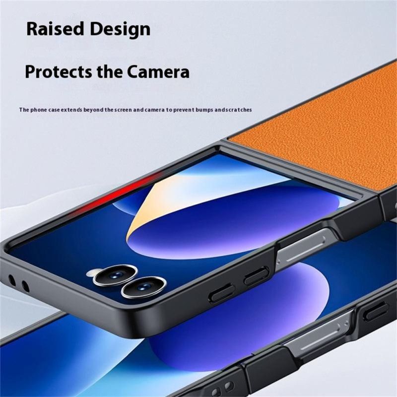 Cover Samsung Galaxy Z Flip 7 Lædereffekt