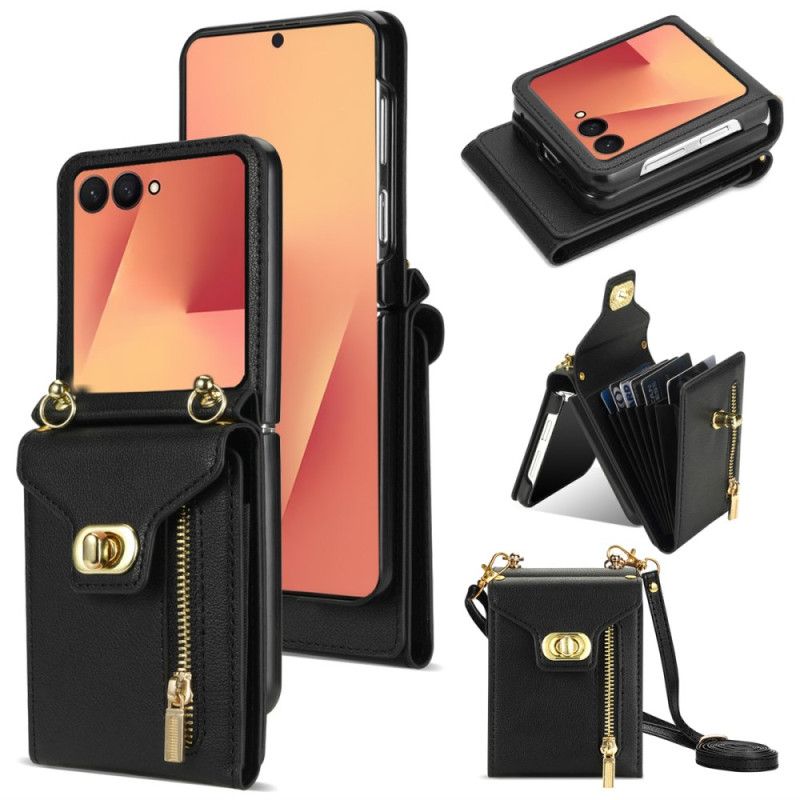 Cover Samsung Galaxy Z Flip 7 Lynlåspung & Skulderrem