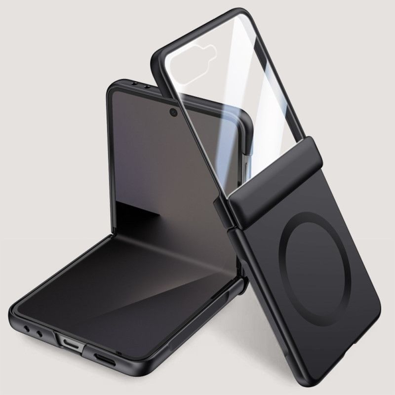 Cover Samsung Galaxy Z Flip 7 Magnetisk Med Metaleffekt