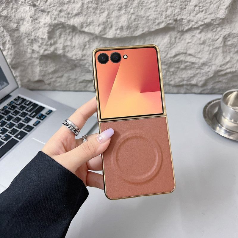 Cover Samsung Galaxy Z Flip 7 Magnetisk Nappaoverflade