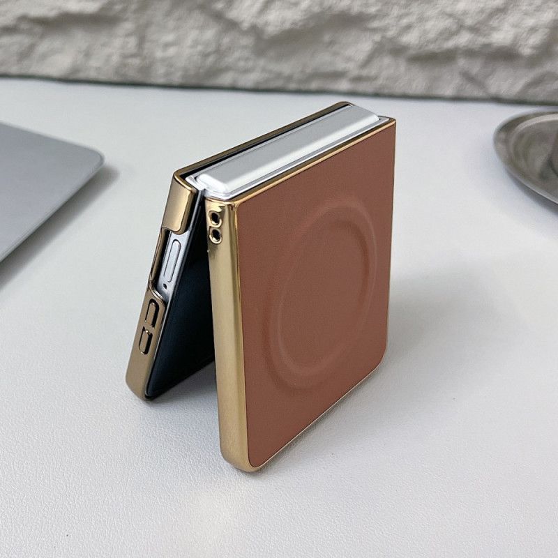 Cover Samsung Galaxy Z Flip 7 Magnetisk Nappaoverflade