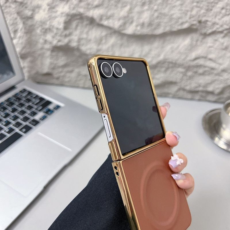 Cover Samsung Galaxy Z Flip 7 Magnetisk Nappaoverflade