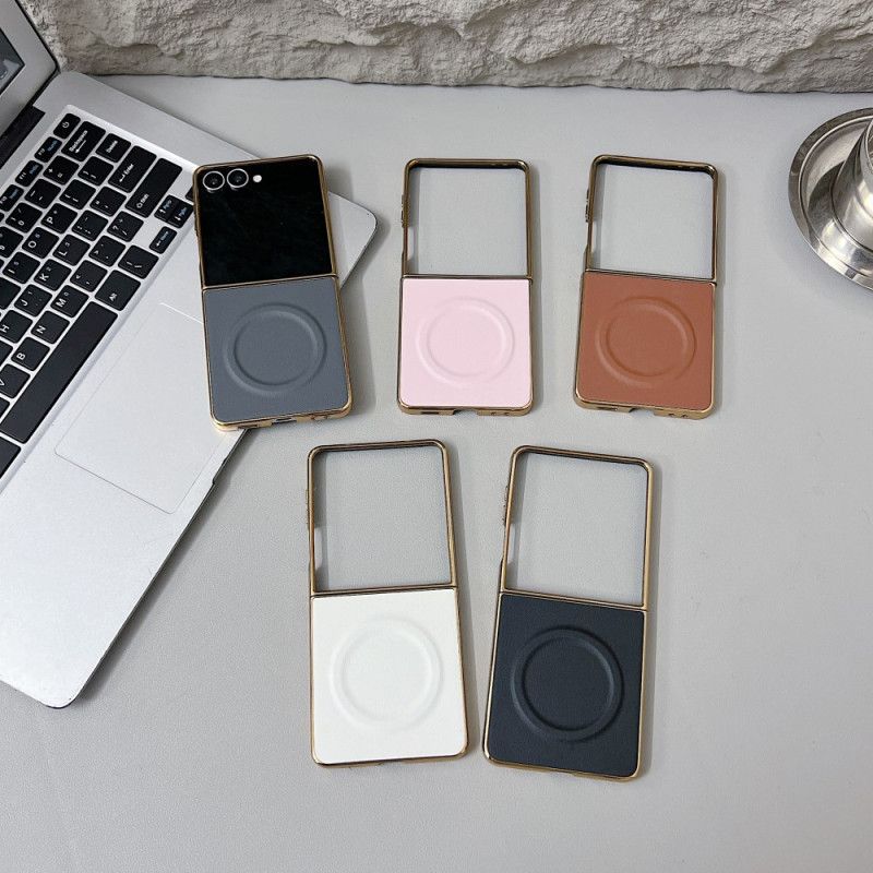 Cover Samsung Galaxy Z Flip 7 Magnetisk Nappaoverflade
