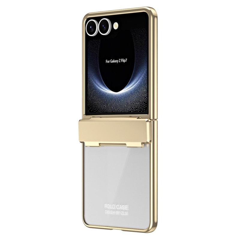 Cover Samsung Galaxy Z Flip 7 Metallisk Kant Med Skærmbeskytter