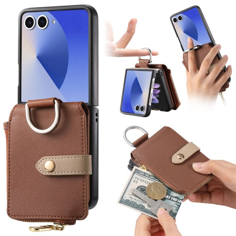 Cover Samsung Galaxy Z Flip 7 Møntpung Og Ringholder