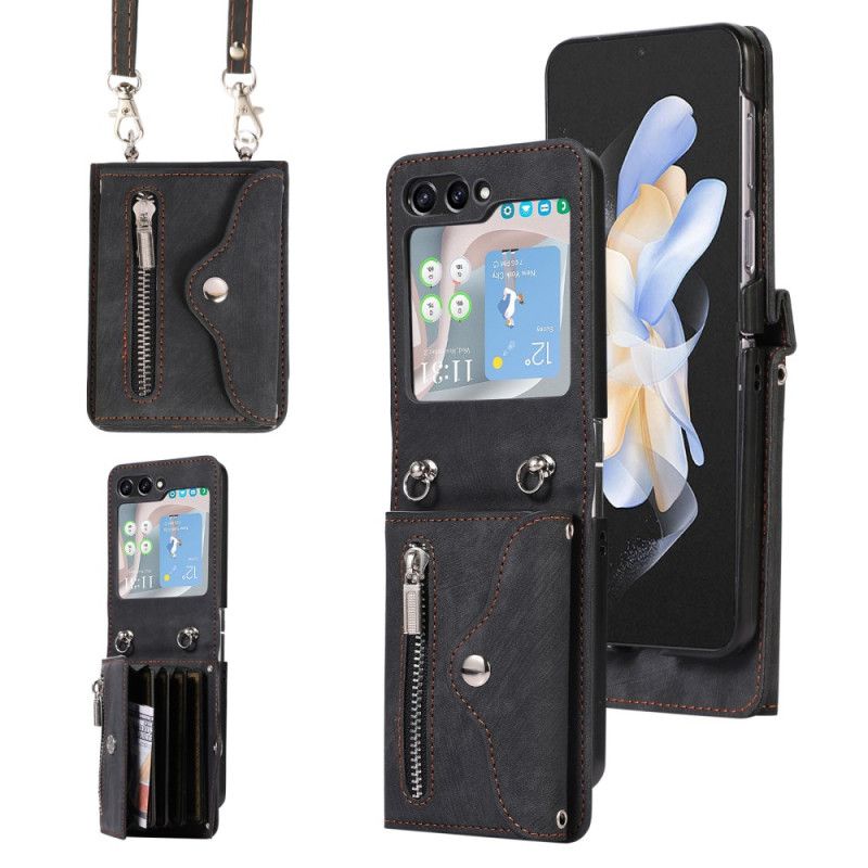 Cover Samsung Galaxy Z Flip 7 Pung Med Snor Og Skulderrem